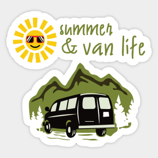 Van summer & camping Sticker